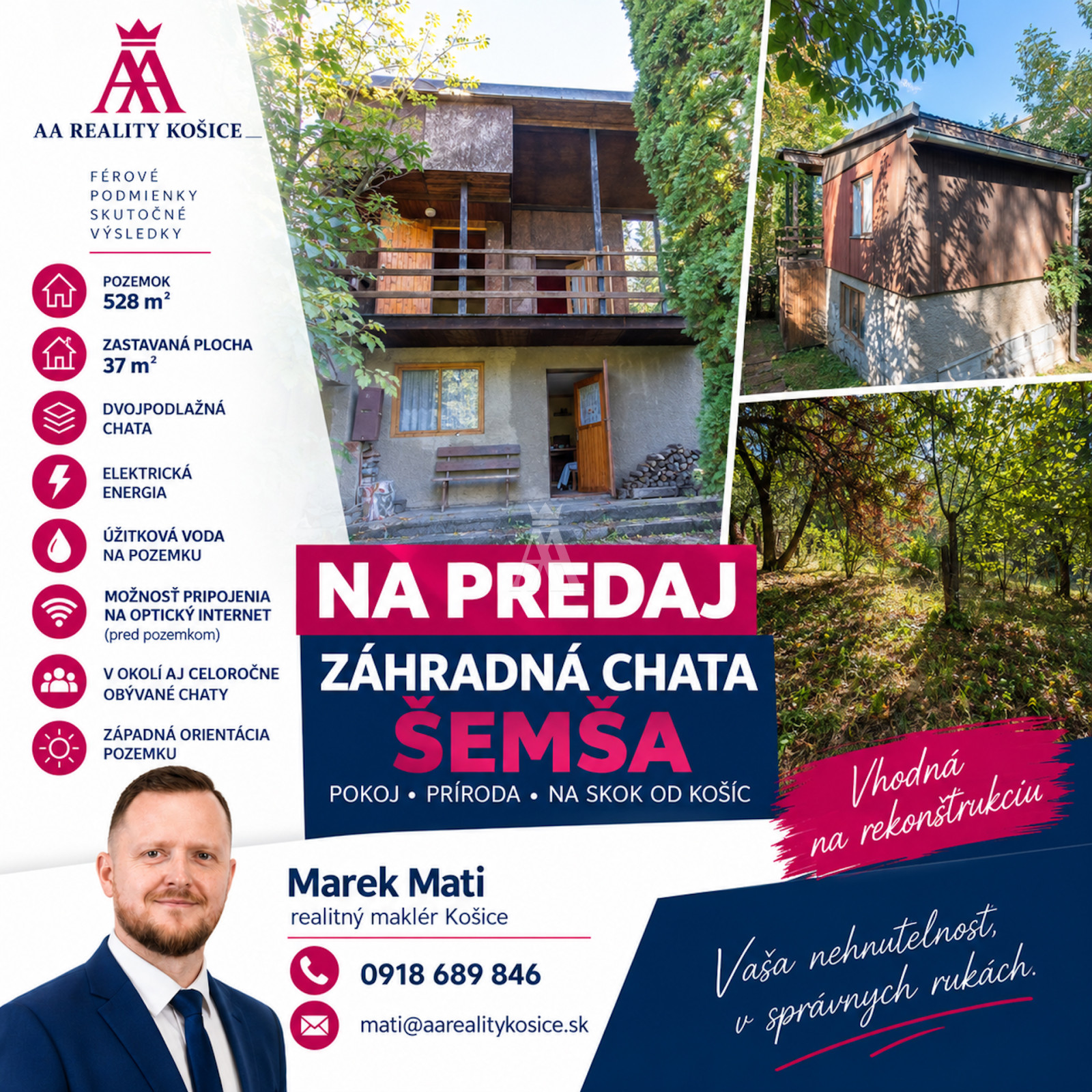 ZÁHRADNÁ CHATA, ŠEMŠA, KOŠICE OKOLIE