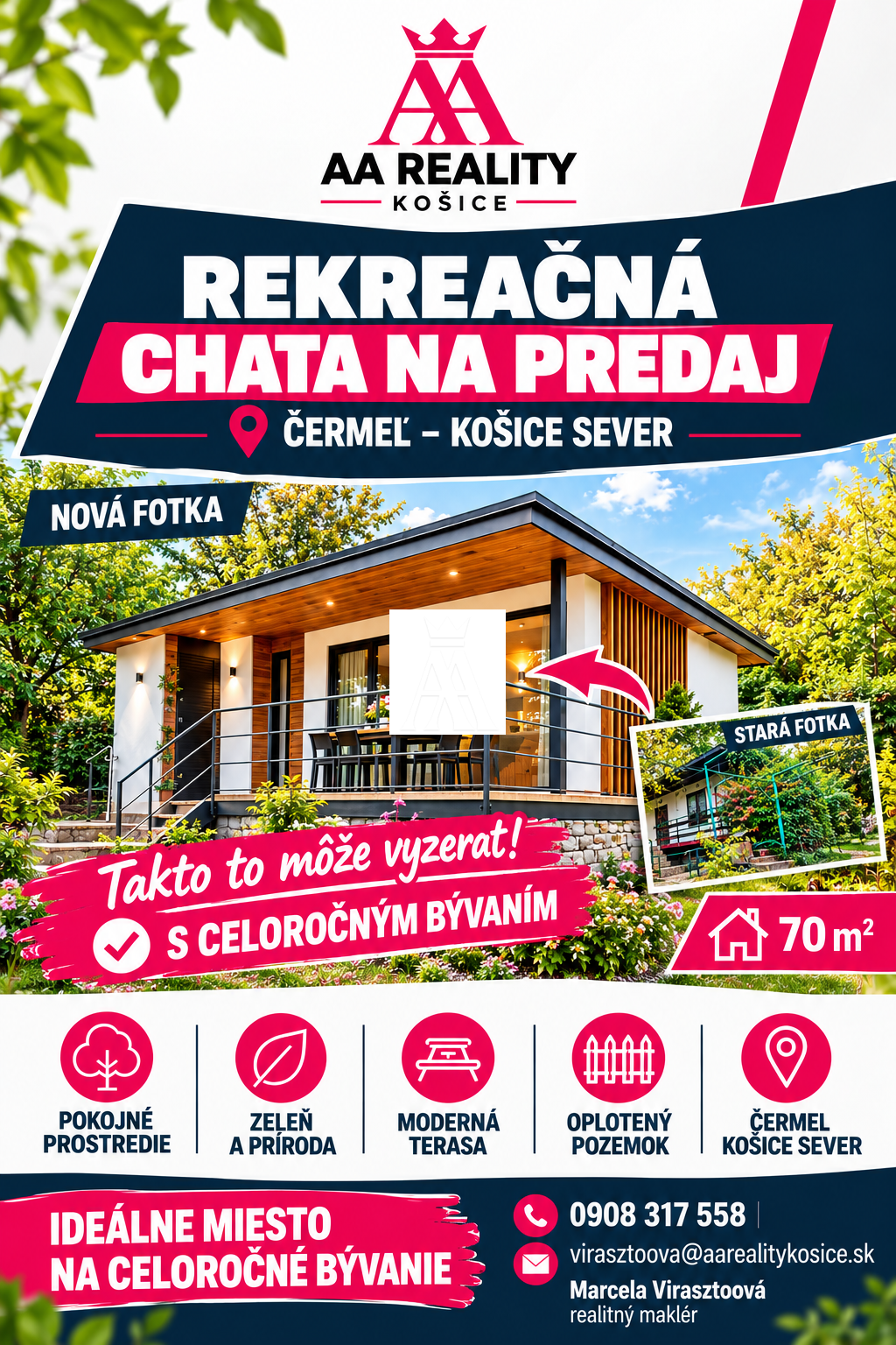 REKREAČNÁ CHATA, ČERMEĽ KOŠICE SEVER