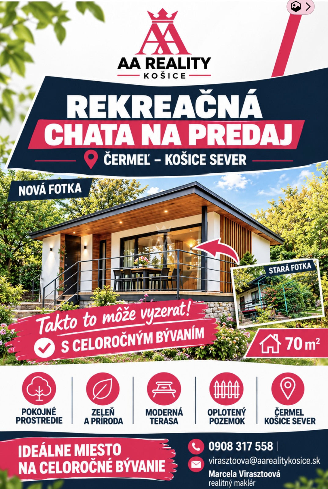 REKREAČNÁ CHATA, ČERMEĽ KOŠICE SEVER